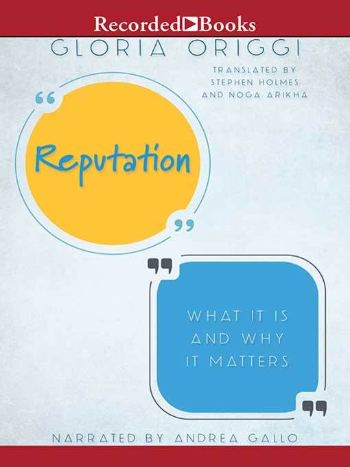 Title details for Reputation by Gloria Origgi - Available